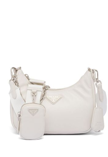 Prada Borsa a spalla imbottita Re-Edition - Bianco