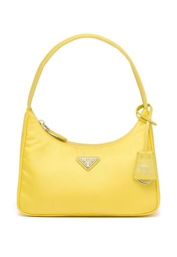 Prada logo-plaque mini bag - Giallo