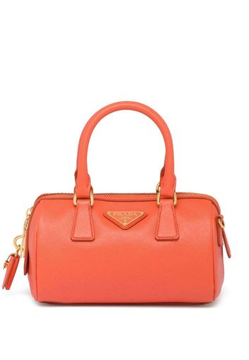 Prada Borsa mini con placca a triangolo - Arancione