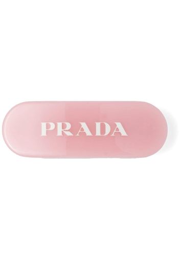 Prada logo-print hair clip - Rosa