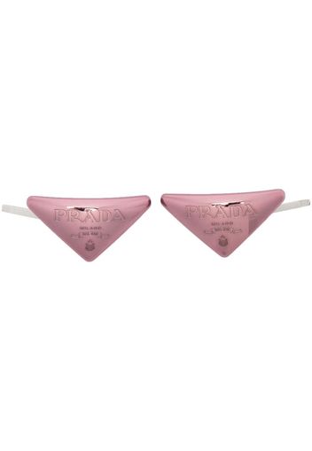 Prada Metal hair clips - Rosa