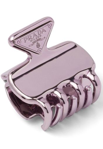 Prada logo-engraved hair clip - Rosa