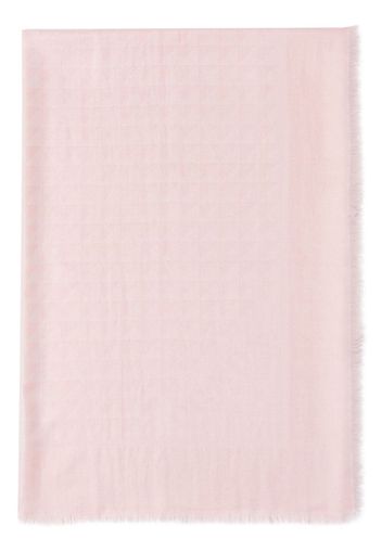 Prada patterned-jacquard wool-silk scarf - Rosa