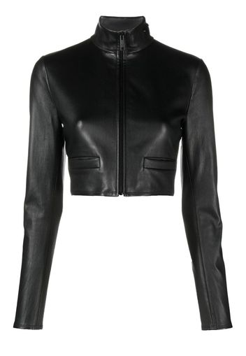 Prada Stretch nappa leather jacket - Nero