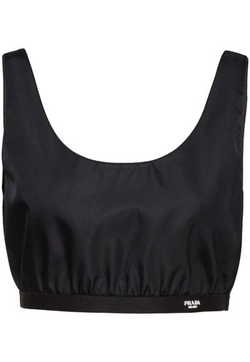 Prada Re-Nylon cropped vest top - Nero