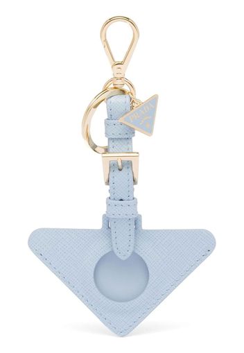 Prada triangle-logo AirTag holder - Blu