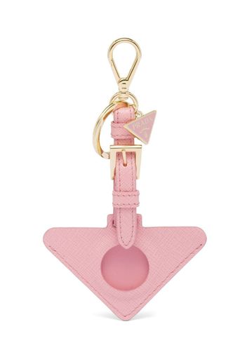 Prada triangle-logo AirTag holder - Rosa