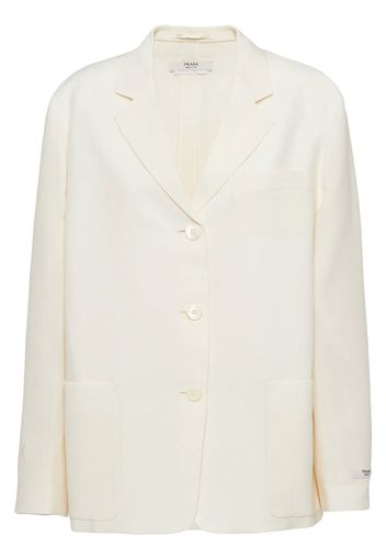 Prada single-breasted wool jacket - Toni neutri