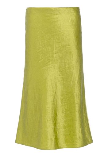 Prada satin midi skirt - Verde