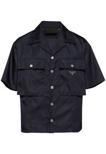 Prada Re-Nylon short-sleeved shirt - Blu