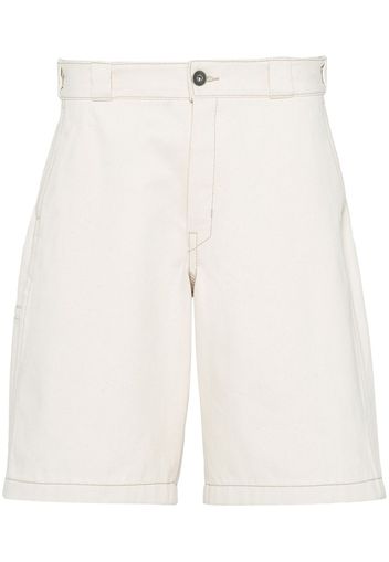 Prada Bull denim bermudas - Toni neutri