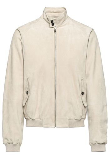 Prada Suede bomber jacket - Toni neutri