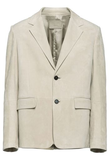 Prada suede blazer jacket - Toni neutri