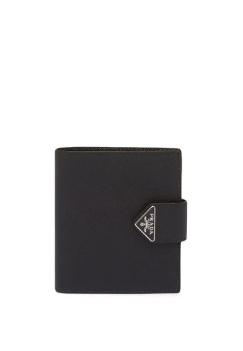 Prada Saffiano and leather wallet - Nero