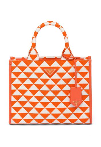 Prada small Symbole jacquard bag - Arancione