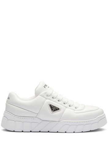 Prada padded leather sneakers - Bianco