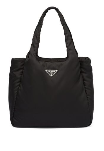 Prada Borsa tote imbottita grande - Blu