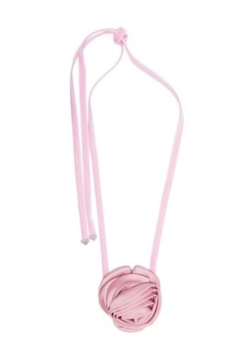 Prada rose-appliqué choker necklace - Rosa