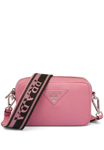 Prada logo-plaque crossbody bag - Rosa