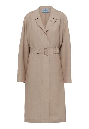 Prada single-breasted mohair coat - Toni neutri