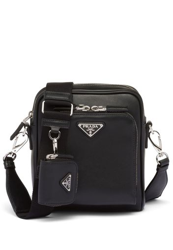 Prada Borsa a spalla con logo - Nero