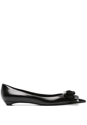 Prada Ballerine con applicazione - Nero