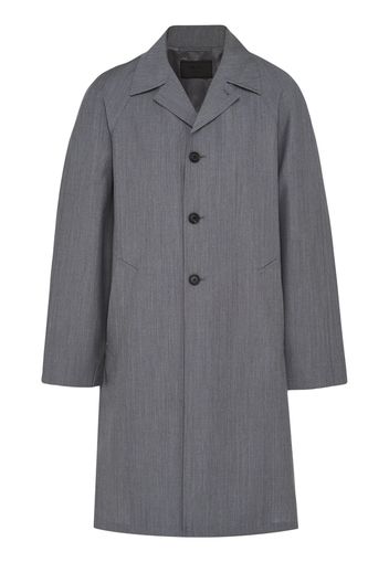 Prada single-breasted wool coat - Grigio