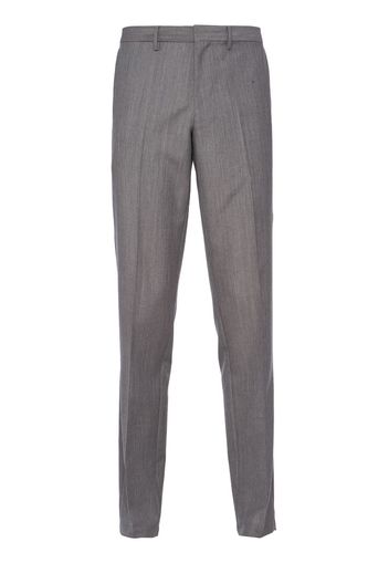 Prada triangle-logo mohair tailored trousers - Grigio