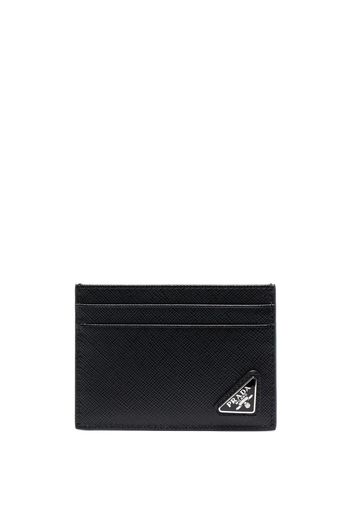 Prada logo-plaque card holder - Nero