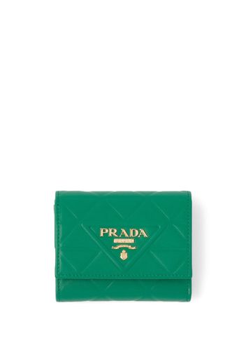 Prada small quilted wallet - Verde