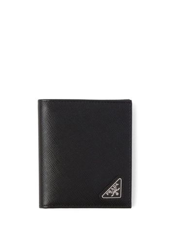 Prada Portafoglio tri-fold in pelle - Nero