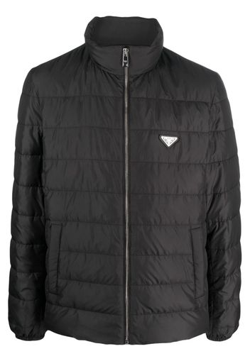 Prada triangle-logo puffer jacket - Nero