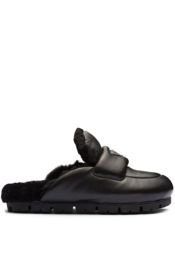 Prada padded leather mules - Nero