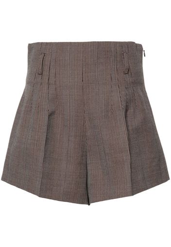 Prada high-waist tailored shorts - Marrone