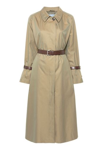 Prada Trench con cintura - Verde