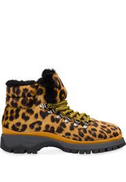 leopard hiking boots