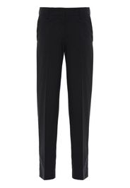 straight wool trousers