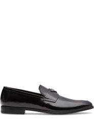 logo-plaque loafers