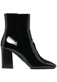 high shine 90mm ankle boots