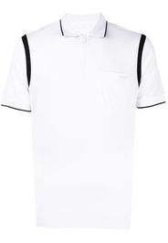 zip-fastening polo shirt