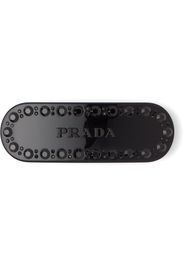 Prada Fermaglio con cristalli - Nero