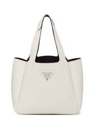 Prada Borsa tote con applicazione - Bianco