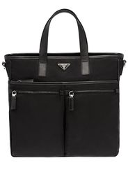 Prada multi-pocket logo tote bag - Nero