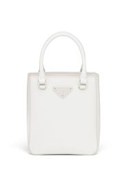 Prada Borsa tote con placca - Bianco