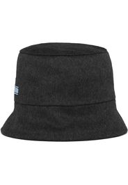 Prada logo patch bucket hat - Nero