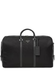 Prada Re-Nylon and Saffiano leather duffle bag - Nero