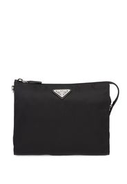 Prada Re-Nylon and Saffiano leather pouch - Nero