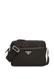 Prada Re-Nylon and Saffiano leather shoulder bag - Nero