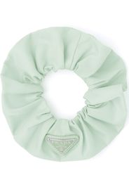 Prada Re-Nylon triangle-logo scrunchie - Verde