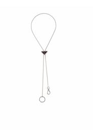 Prada Portachiavi con logo - Argento
